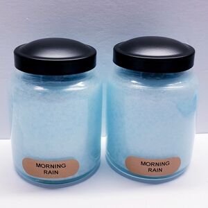 MORNING RAIN -Cheerful Giver Baby Jar Single Wick Candle, 6 oz(2 pack)